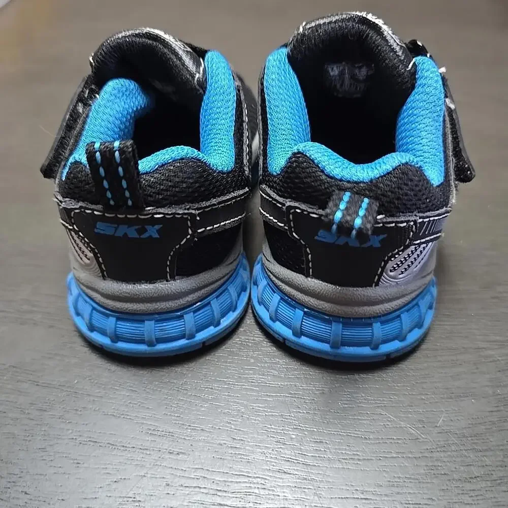 SKETCHERS SUPER Z l Boys sneakers Blue Black Size 6 Very Good Pre-owned - Picture 4 of 9